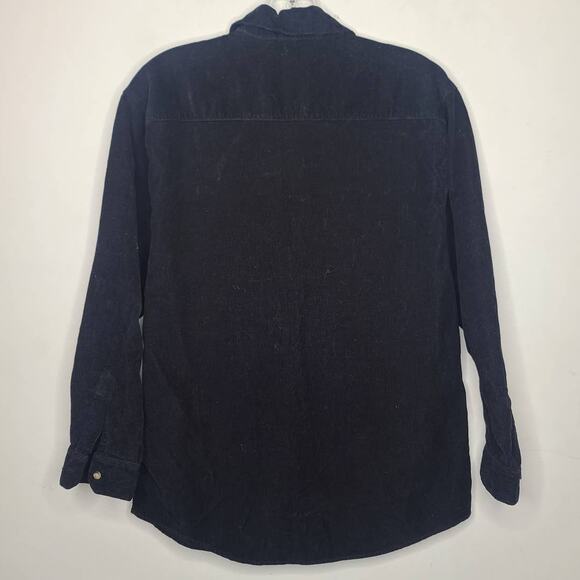 VTG Diane von Furstenberg black corduroy button down shirt - small - Picture 3 of 4